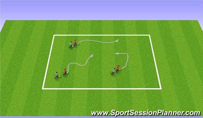 Football/Soccer Session Plan Drill (Colour): Warm Up: Follow the leader