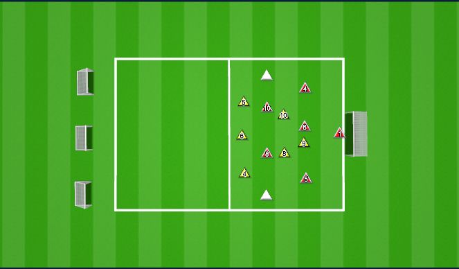 Football/Soccer Session Plan Drill (Colour): SSG