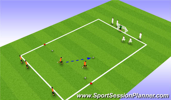 Football/Soccer Session Plan Drill (Colour): Session Outline