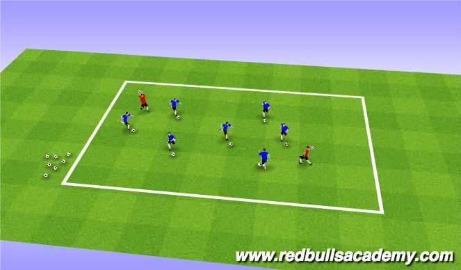 Football/Soccer Session Plan Drill (Colour): Ghostbusters