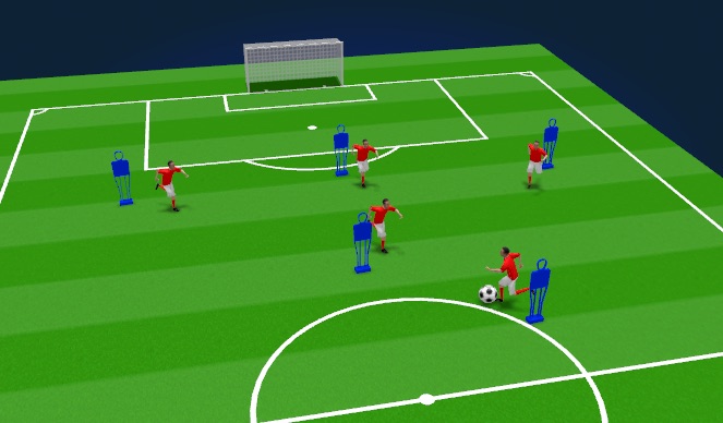 Football/Soccer Session Plan Drill (Colour): Animation 1