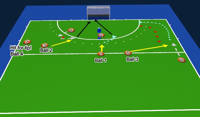 Hockey Session Plan Drill (Colour): Screen 1