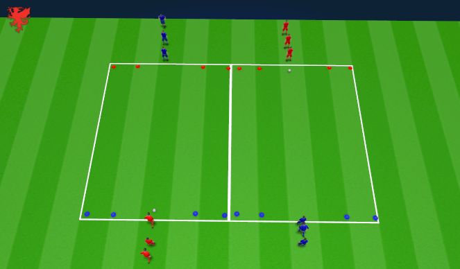 Football/Soccer Session Plan Drill (Colour): 2