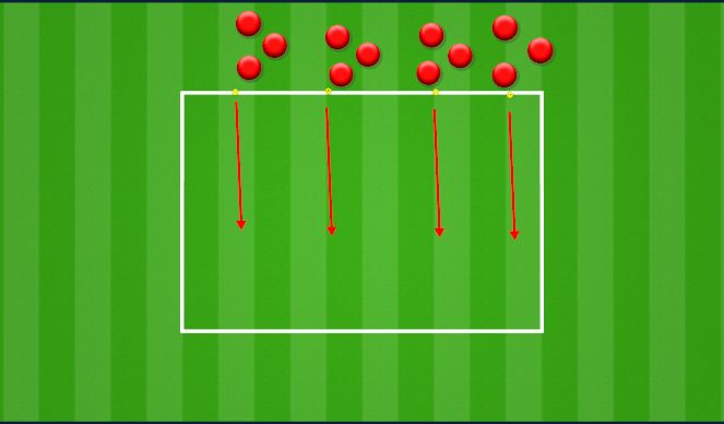 Football/Soccer Session Plan Drill (Colour): Dynamic/Ball Work