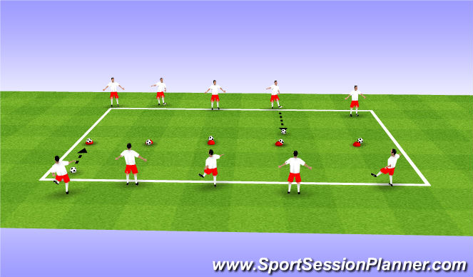 Football/Soccer Session Plan Drill (Colour): Trophy Case