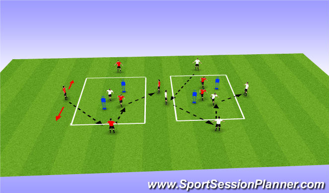 Football/Soccer Session Plan Drill (Colour): Part