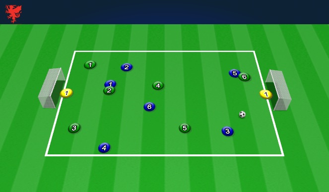 Football/Soccer Session Plan Drill (Colour): SSG