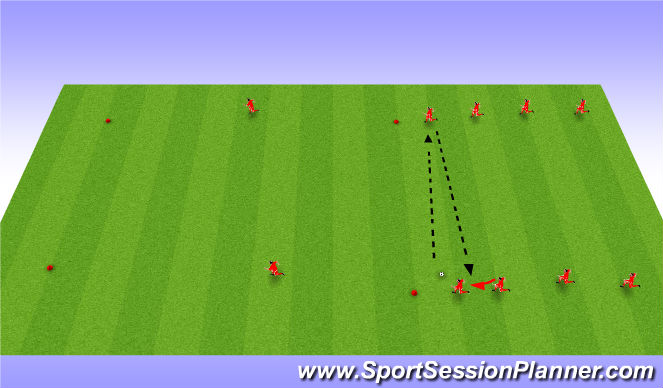 Football/Soccer Session Plan Drill (Colour): Warm Up