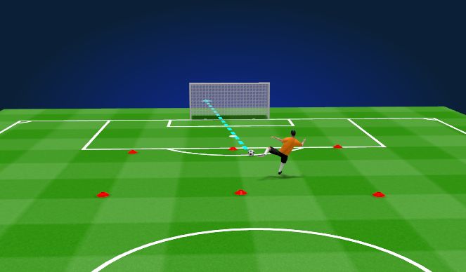 Football/Soccer Session Plan Drill (Colour): Shooting 2