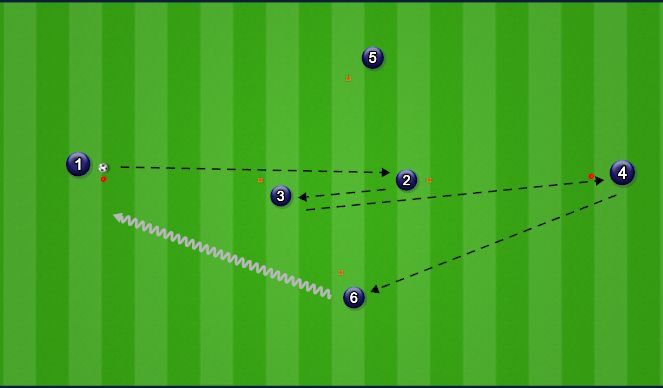 Football/Soccer Session Plan Drill (Colour): Diamond Passing 1