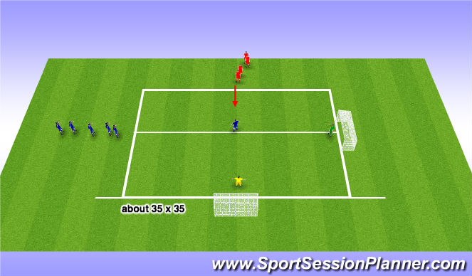 Football/Soccer Session Plan Drill (Colour): Screen 1